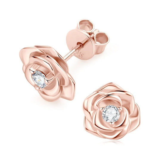 Pendientes de rosa